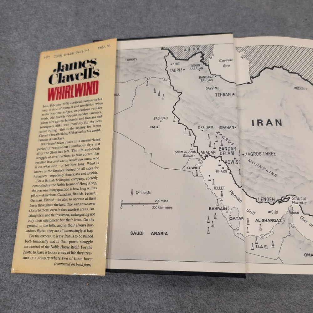 James Clavell, Whirlwind First Edition,‎ First Printing 1986 Hardcover Morrow - Picture 5 of 7